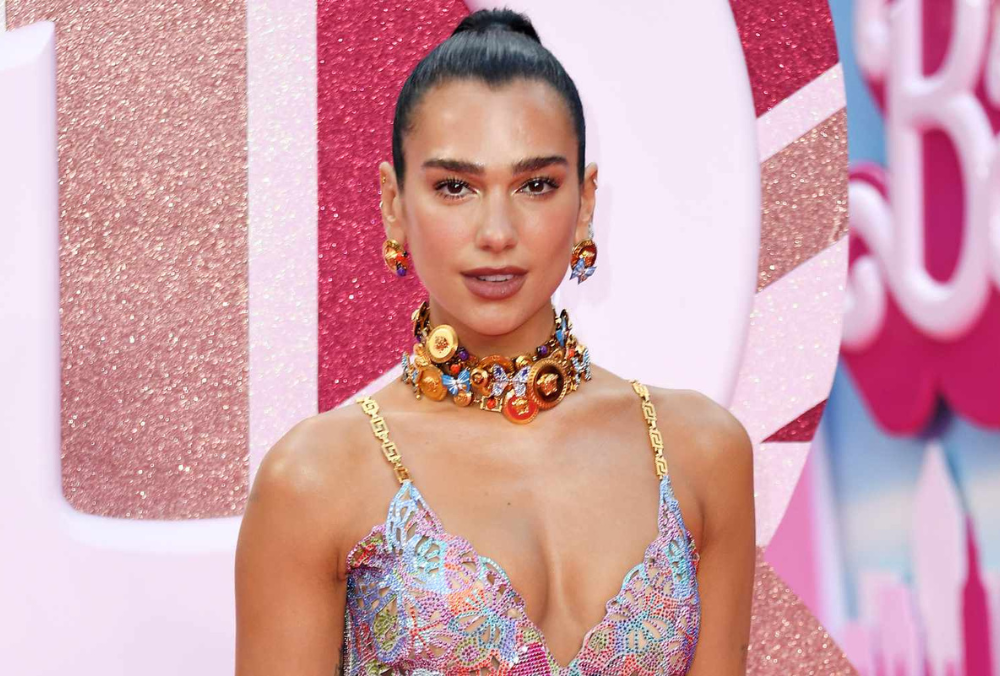 Dua Lipa Celebrates 28th Birthday in Glamorous Style, Showcasing Gucci Bikini Top