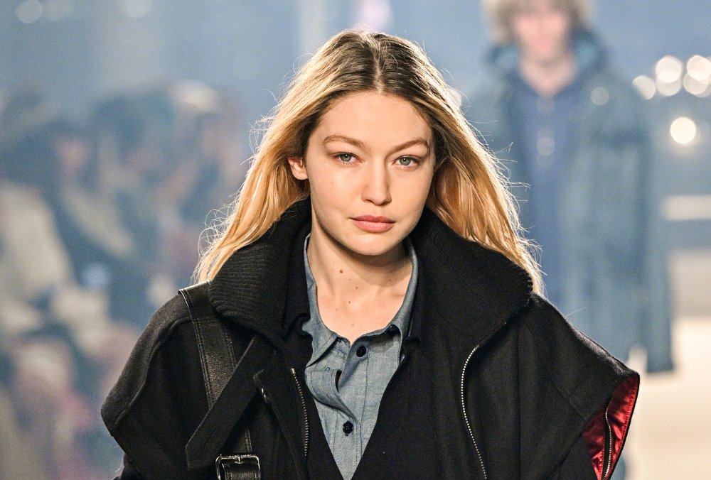 Gigi Hadid Stuns in Miu Miu Fashion Show with Neon Band-Aids on Toes