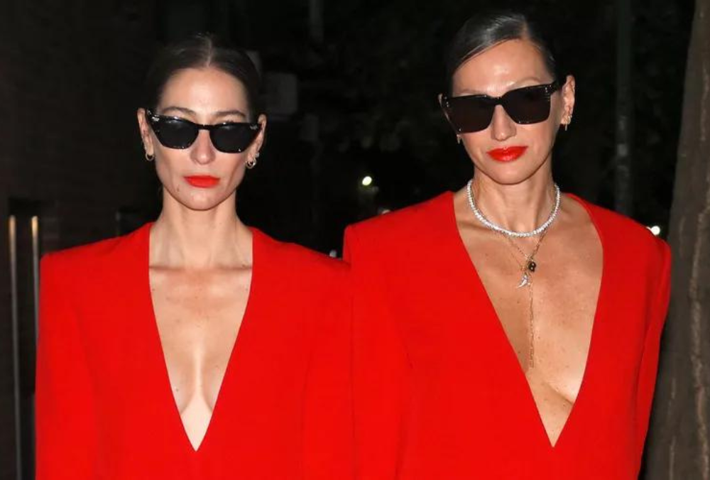Jenna Lyons and Sarah Clary Turn Heads in Matching Red Dresses